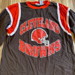 Vintage NFL 1999 Cleveland‎ Browns NFL Iron Knights Brown Jersey Shirt (L Large)